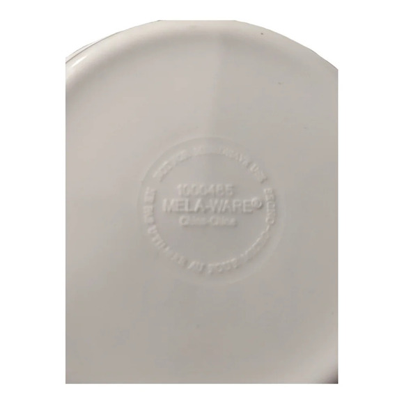 Mela-Ware Set of 2 Melamine Dolphin Kid's Bowls, Blue/White - Picture 4 of 4